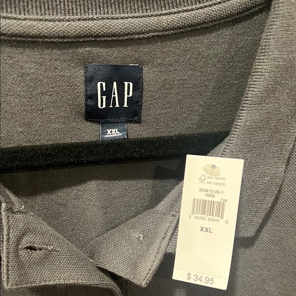 GAP Charcoal Polo Shirt - Picture 2 of 3